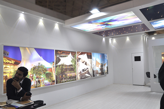 نمایشگاه بین المللی تهران - نمایشگاه تهران - غرفه نمایشگاهی - نمایشگاه ساختمان - غرفه مدرن سقف